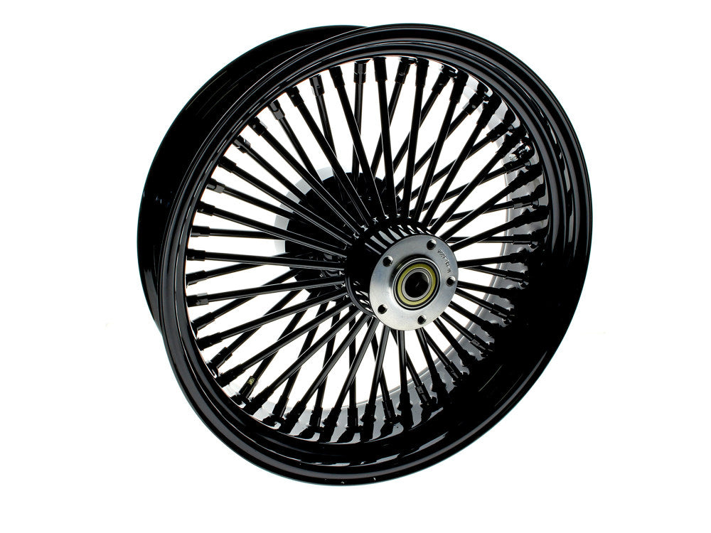 18in. x 5.5in. Mammoth Fat Spoke Rear Wheel - Gloss Black. Fits Touring 2009up with ABS & Cush Drive.