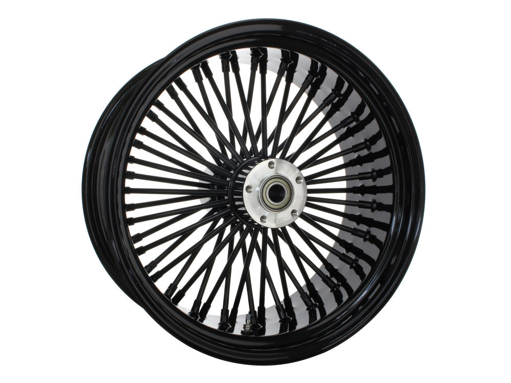 18in. x 8.5in. Mammoth Fat Spoke Rear Wheel - Gloss Black. Fits Softail Breakout 2013-2017 & Rocker 2011.