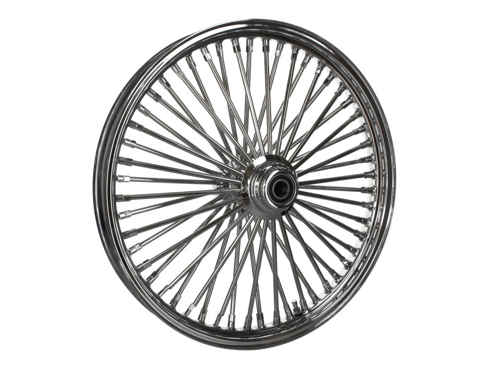 21in. x 2.15in. Mammoth Fat Spoke Front Wheel - Chrome. Fits FX Softail 2007-2010.