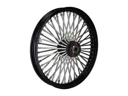 21in. x 2.15in. Mammoth Fat Spoke Front Wheel - Gloss Black & Chrome. Fits FX Softail 2011-2015.