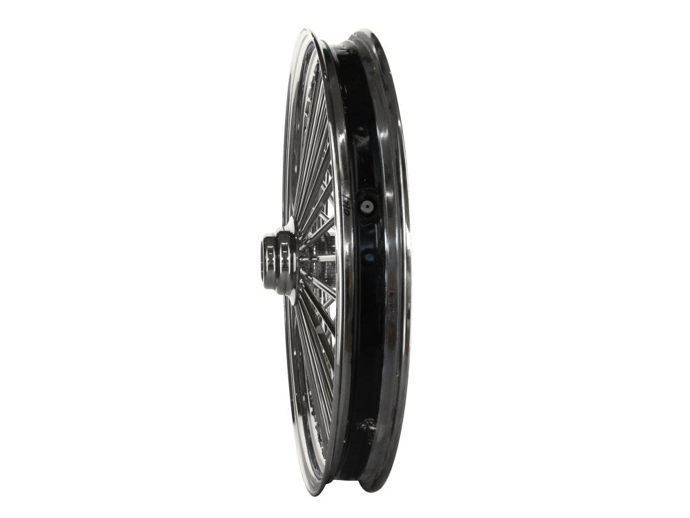 21in. x 2.15in. Mammoth Fat Spoke Front Wheel - Chrome. Fits Sportster 2000-2007 & Dyna 2000-2005.