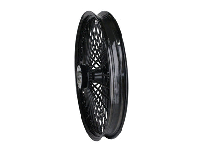 21in. x 2.15in. Mammoth Fat Spoke Front Wheel - Gloss Black. Fits Mid Glide Dyna 2012-2017 & FX Softail 2018up.