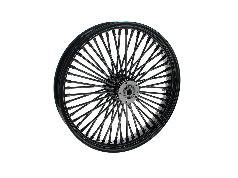 21in. x 3.5in. Mammoth Fat Spoke Front Wheel - Gloss Black. Fits Touring 2008up