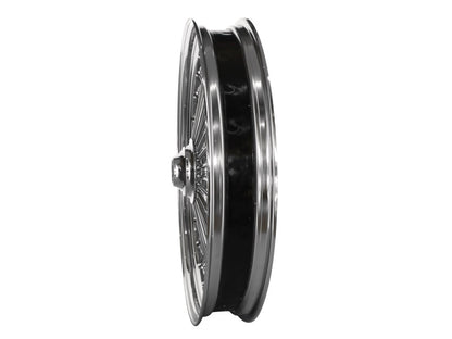 23in. x 3.5in. Mammoth Fat Spoke Front Wheel - Chrome. Fits FX Softail 2011-2015.