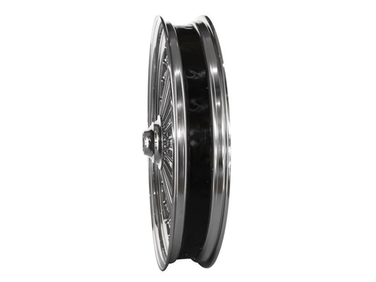 23in. x 3.5in. Mammoth Fat Spoke Front Wheel - Chrome. Fits FX Softail 2011-2015.