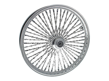 23in. x 3.5in. Cali Fat Spoke Front Wheel - Chrome. Fits Softail Heritage 2011up, Deluxe 2011-2020, Slim 2012-2021 & Fatboy 2011-2017