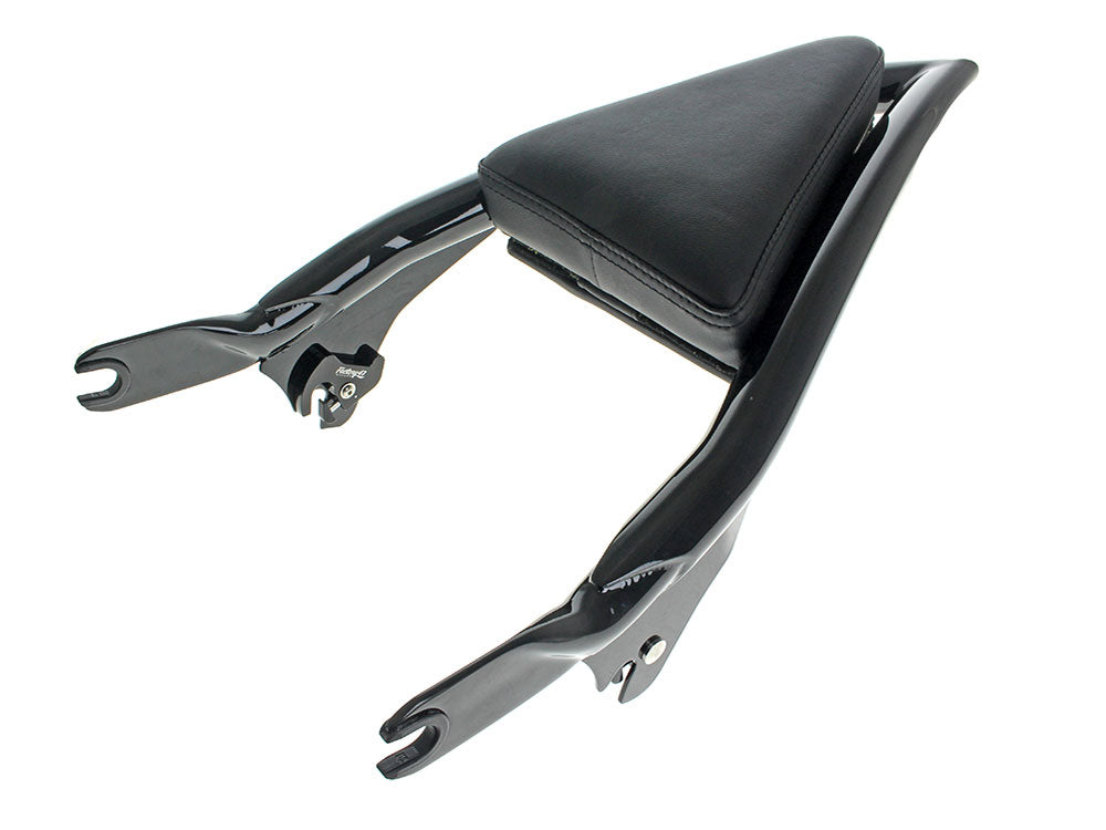 Diamond Stitch Apex Sissy Bar Backrest - Gloss Black. Fits Touring 2009up.
