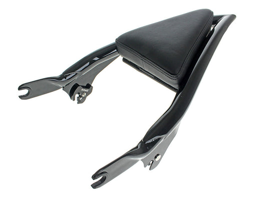 Diamond Stitch Apex Sissy Bar Backrest - Gloss Black. Fits Touring 2009up.