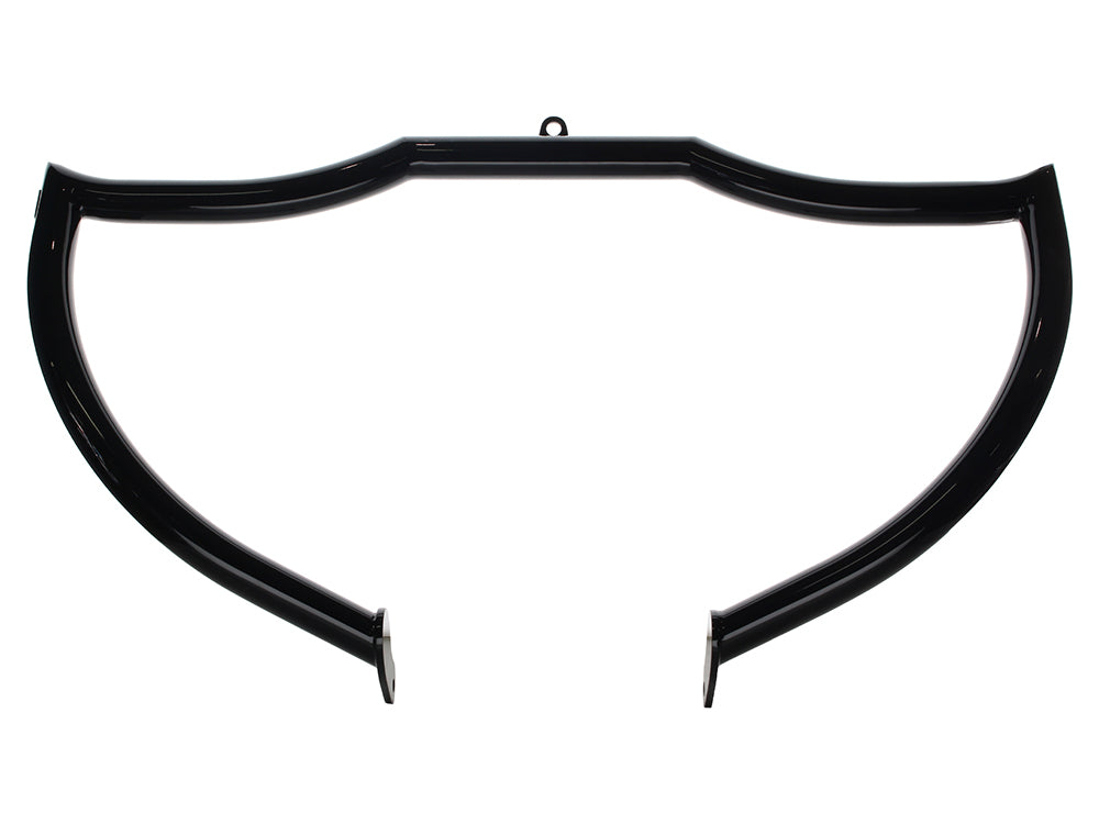 Shield Front Crashbar - Gloss Black. Fits Touring 1997-2023.