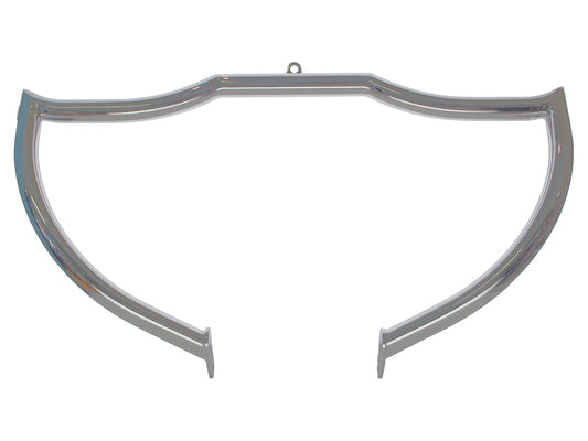 Shield Front Crashbar - Chrome. Fits Touring 1997-2023.