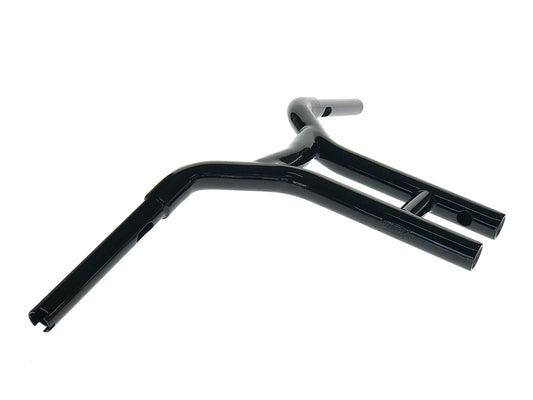 12in. x 1-1/4in. Cali Straight T-Bar Handlebar - Gloss Black.