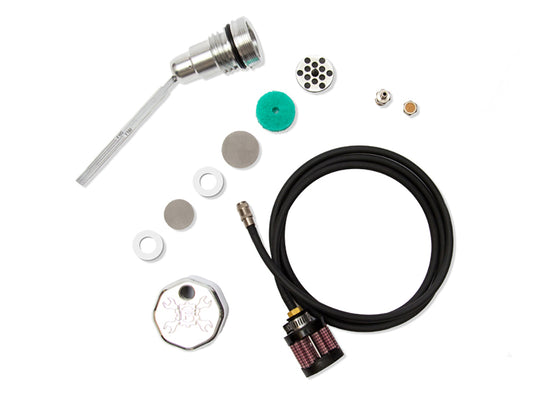 Vented Dipstick - Polished. Fits Dyna 2006-2017.