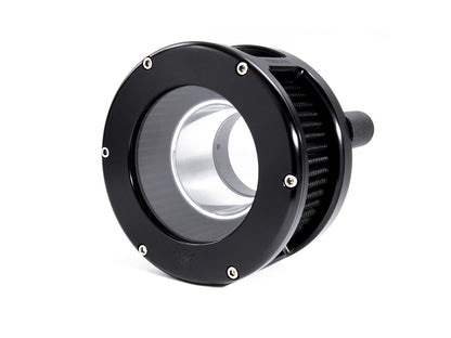 BA Air Cleaner Kit - Black with Clear Cover. Fits Touring 2017-2024 & Softail 2018-2024