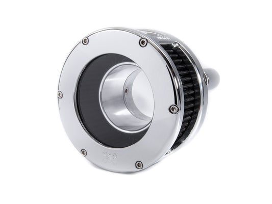 BA Air Cleaner Kit - Chrome with Clear Cover. Fits Touring 2017-2024 & Softail 2018-2024
