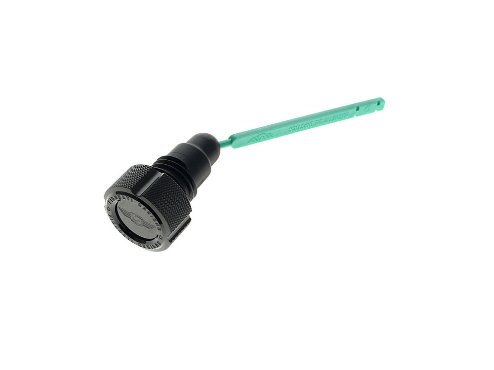 Magnetic Engine Oil Dipstick - Black. Fits Dyna 2006-2017