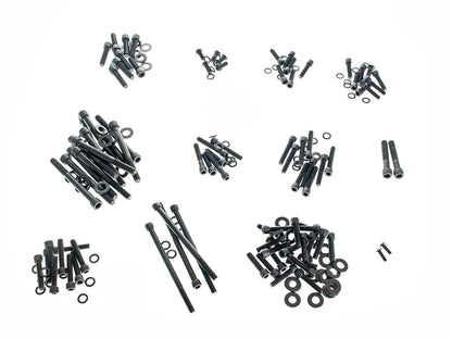 Polished Allen Head Show Bike Kit - Black Stainless Steel. Fits Milwaukee-Eight 2017up