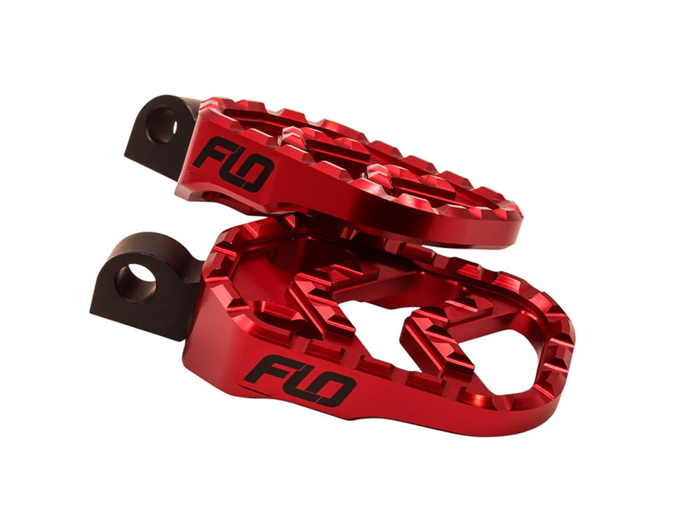Savage Series Footpegs with HD Male Mount - Red