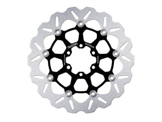 11.8in. Front or Rear Wave Floating Disc Rotor with Black Carrier. Fits Victory & Indian 2014up