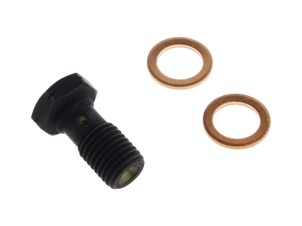 10mm M10 x 1.25 Banjo Bolt - Black.