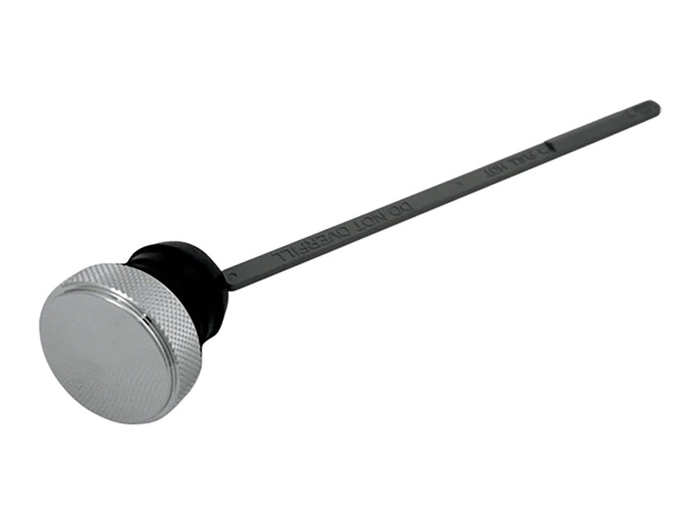 Engine Oil Dipstick - Chrome. Fits Dyna 1999-2005