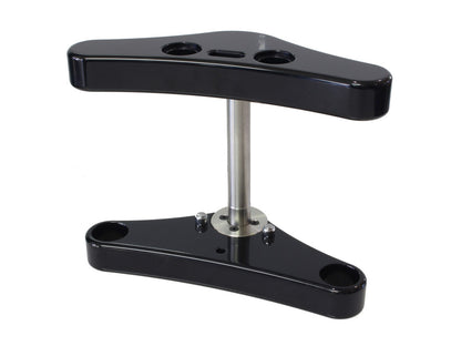 3 Degree Raked 39mm Wide Glide Conversion Triple Tree Kit - Black. Fits Sportster 1988-2003, FXR 1988-1994 & Dyna 1991-2005.