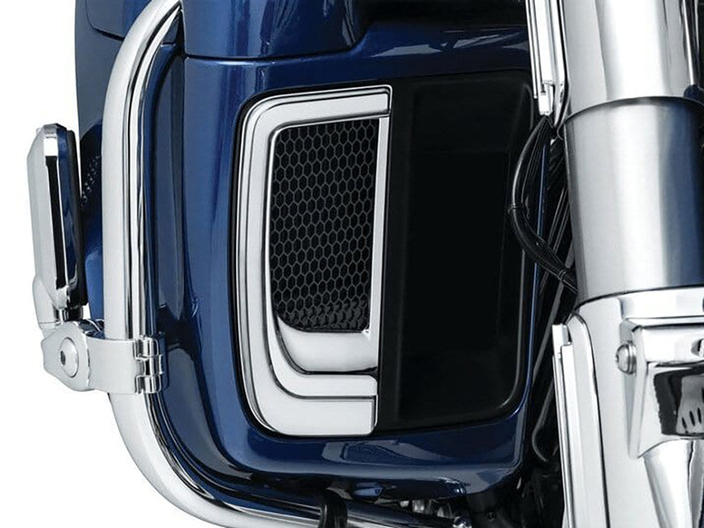 FusionFX Lower Fairing LED Lights - Chrome. Fits Touring 2014up with Lower Fairing