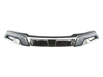 FusionFX LED DRL Windshield Trim with Amber Turn, White Run & Smoke Lens - Chrome. Fits Touring 2014-2023
