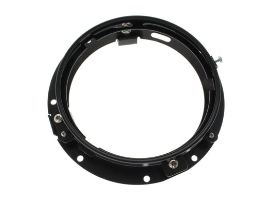 7in. Headlamp Insert Adaptor Bracket - Black. Fits All 2013 earlier Touring & all FreightTrain Nacelle.