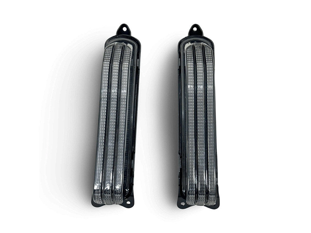 LED CVO Taillight Panels - Red Run/Brake, Amber Turn, Smoke Lenses. Fits CVO Touring 2014up.