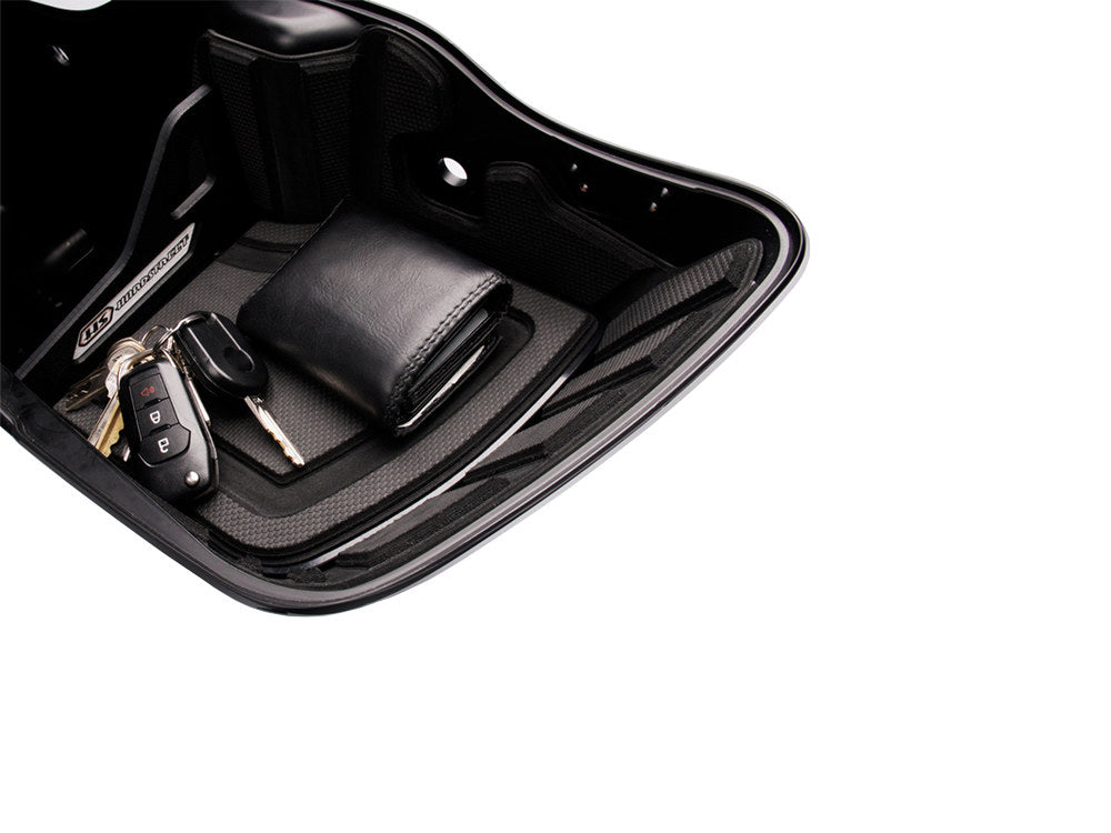 Ryt-There Saddle Bag Shelf - Charcoal. Fits Touring 2014up Left & Right Bags.