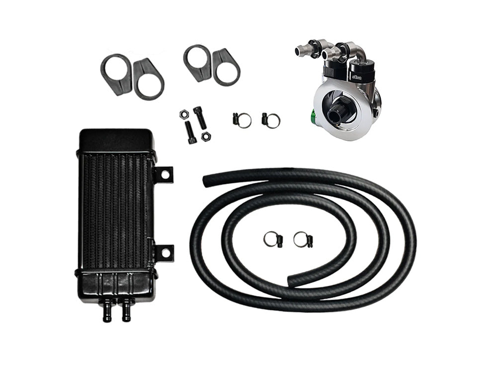 10-Row Vertical Wideline Oil Cooler Kit. Fits Sportster 1986-2021