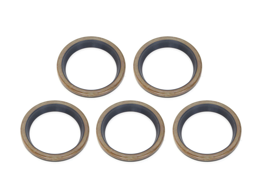 Transmission Main Drive Gear End Seal - Pack of 5. Fits 4Spd Big Twin 1966-1986.
