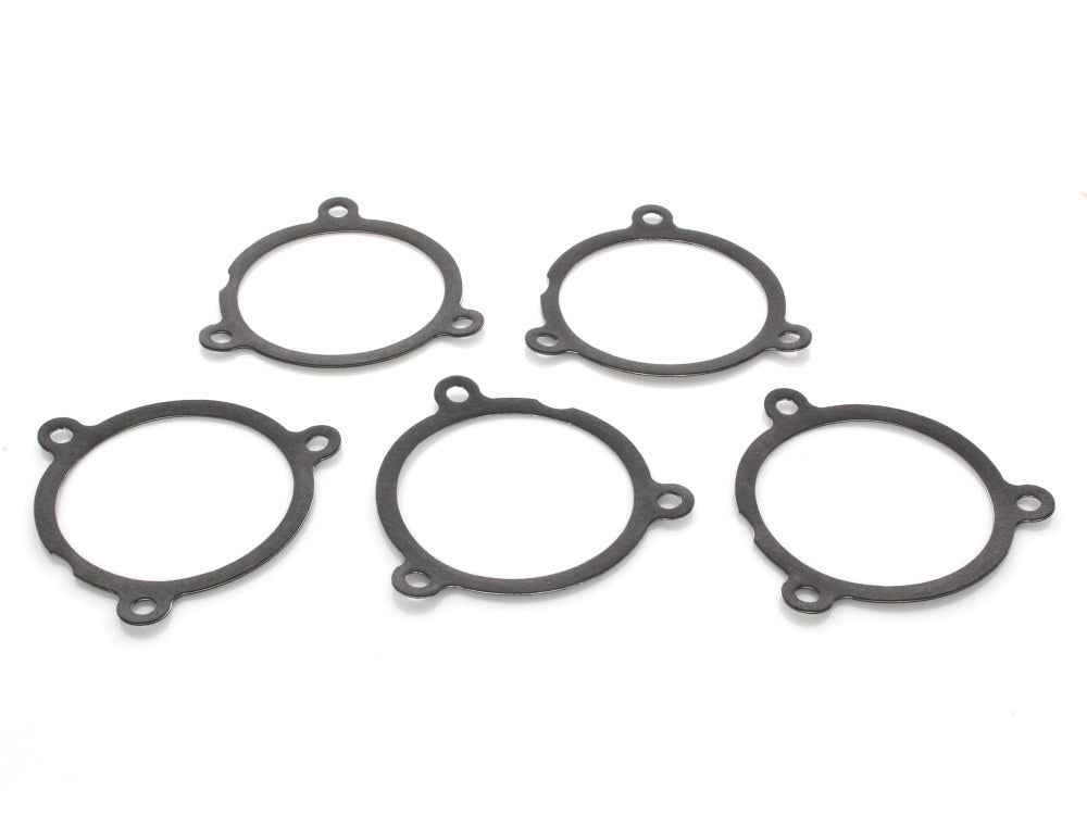 Air Filter Backplate Gasket - Pack of 5. Fits Milwaukee-Eight 2017up with Ventilator Air Filter Assembly.