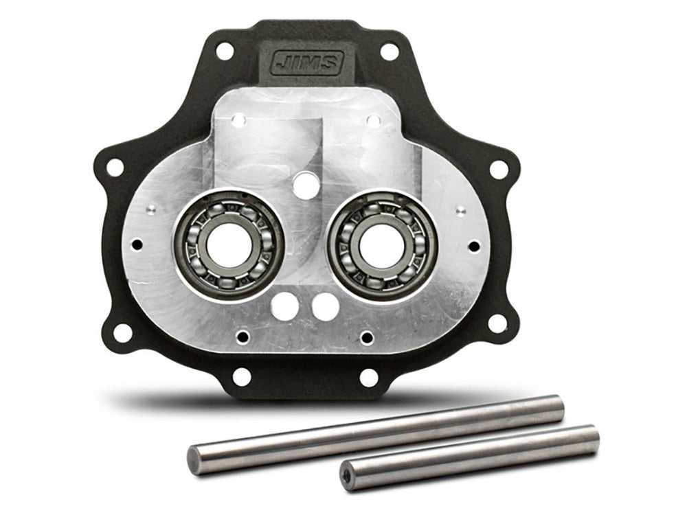 Trapdoor with Wide Bearing Upgrade - Black. Fits Big Twin 2007up with OEM 6 Speed Transmission.