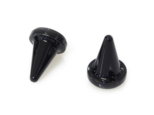 Stiletto End Caps - Black. Fits all Kuryakyn ISO-Grips, ISO-Flame Grips, Braided Grips, Spear Grips & Kinetic Grips.