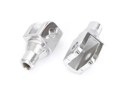 Front Footpeg Mounts - Chrome. Fits Honda & Suzuki.