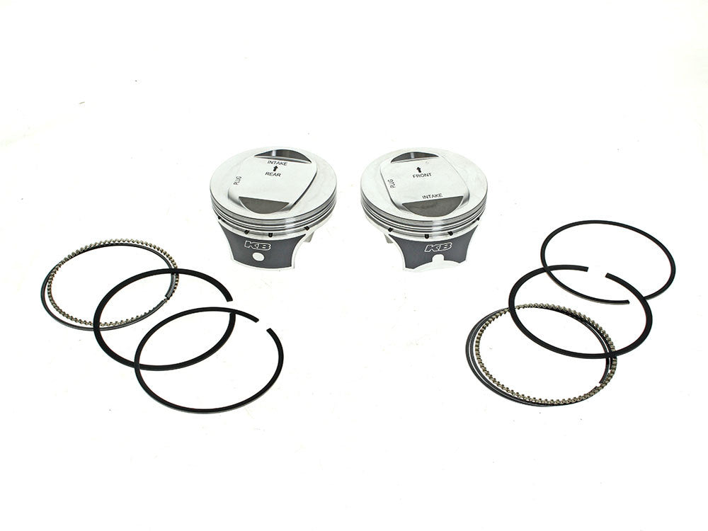 +.010in. Dome Top Pistons with 10.0:1 Compression Ratio. Fits CVO Twin Cam 2007-2017 with 110ci Engine & 'S' Models with 110ci Engines.