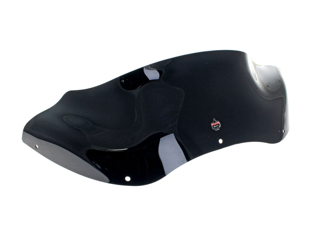 8in. Flare Windshield - Black. Fits Road Glide 1998-2013.