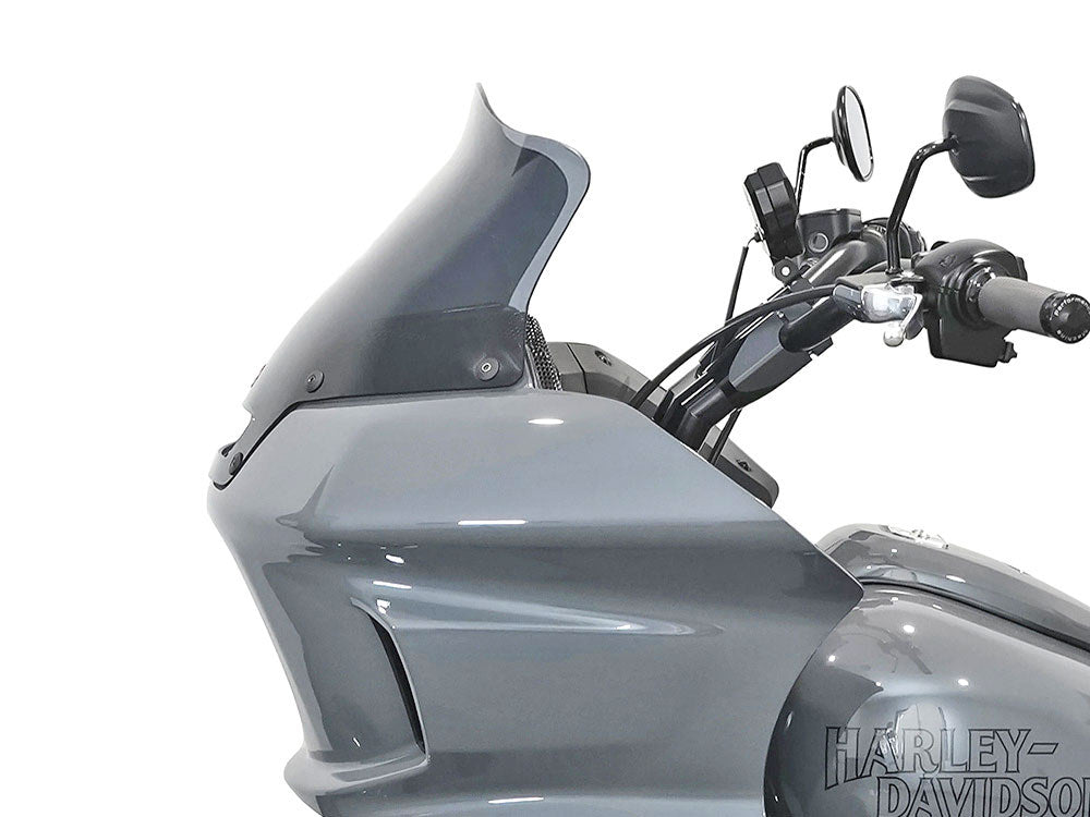 8in. Flare Windshield - Dark Smoke. Fits Low Rider ST 2022up