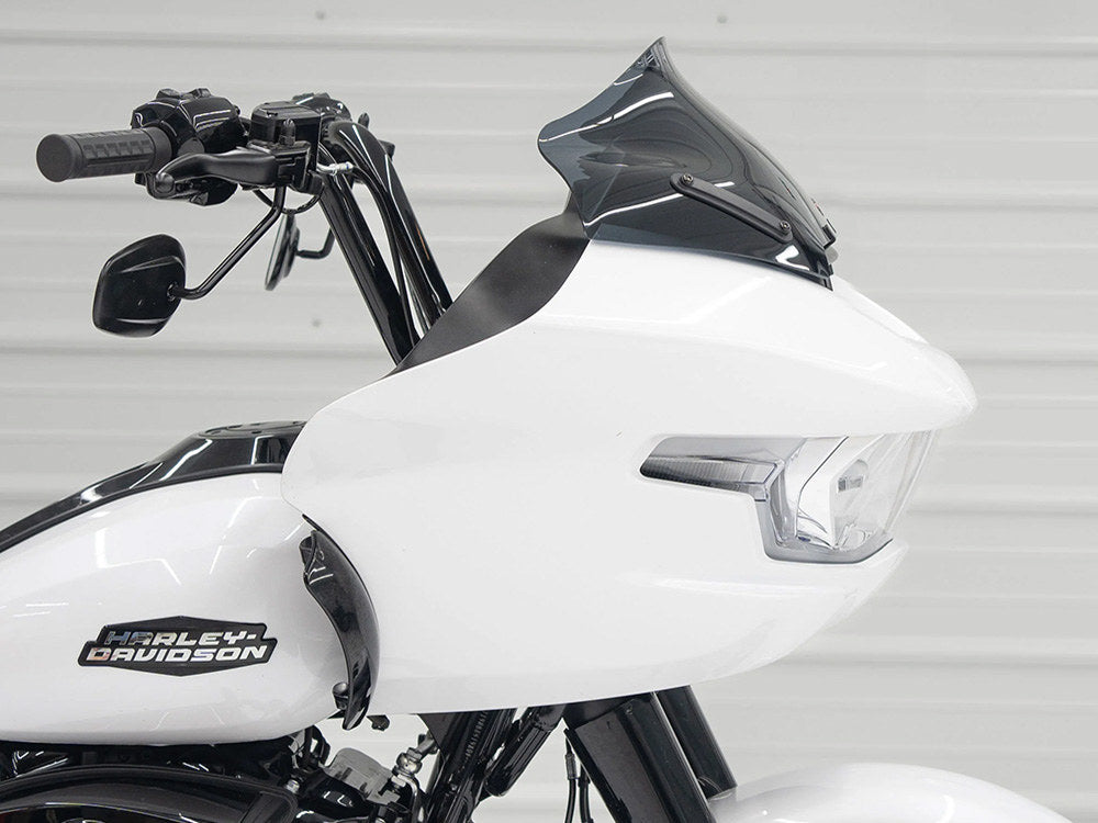 10in. Sports Flare Windshield - Dark Smoke. Fits CVO Road Glide 2023up & Road Glide 2024up