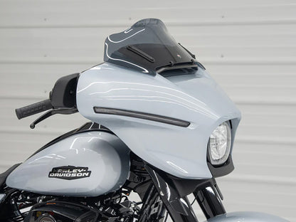 8in. Flare Windshield - Dark Smoke. Fits CVO Street Glide 2023up & Street Glide 2024up