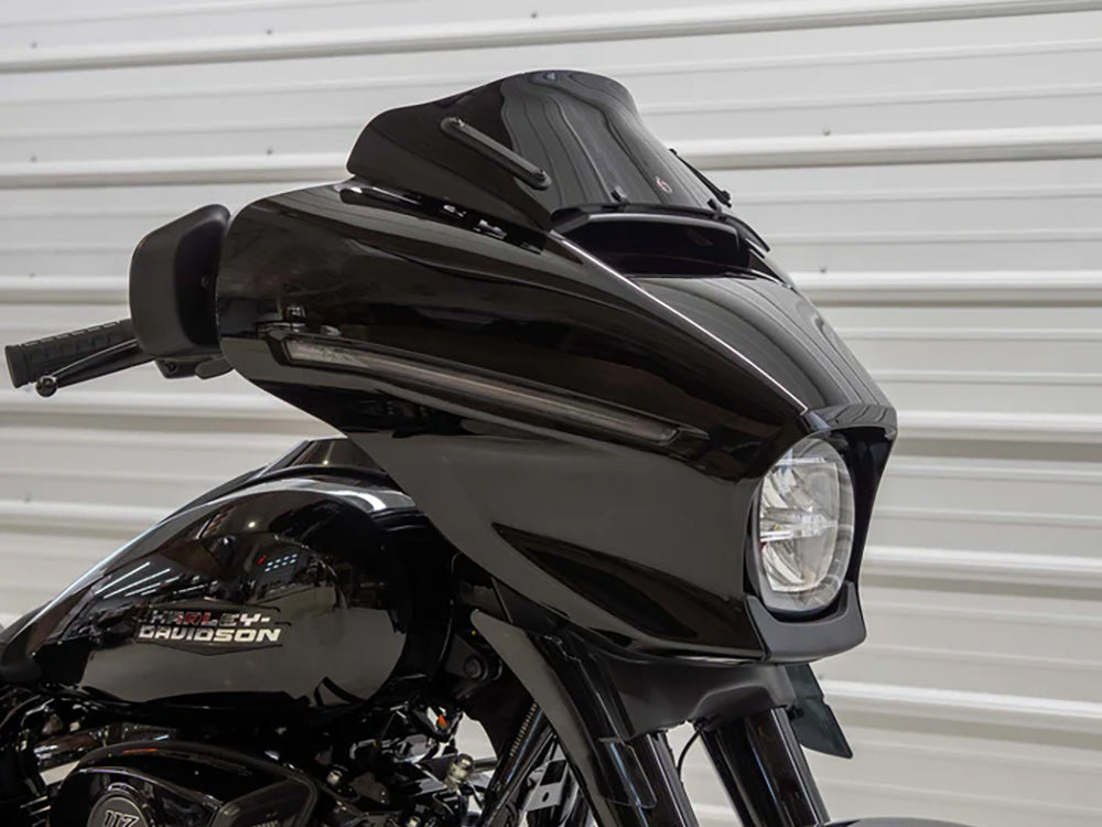 6.5in. Flare Windshield - Black. Fits CVO Street Glide 2023up & Street Glide 2024up