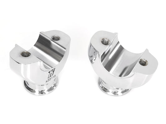 2in. Pullback Riser Bottoms - Chrome. Fits 2018up Breakout with 1-1/4in. Handlebar.
