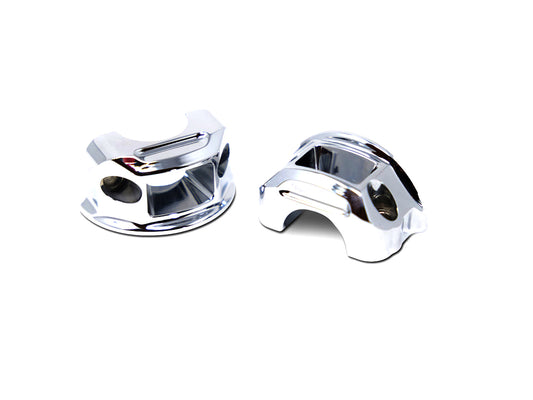 Clutch & Brake Perch Clamp - Chrome. Fits Softail 2018-2024