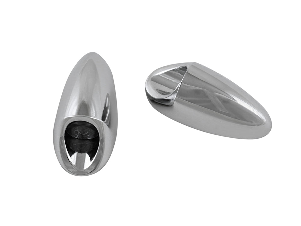 Neowise Mini Strut Light Turn Signals - Chrome. Fits Most HD 2002up