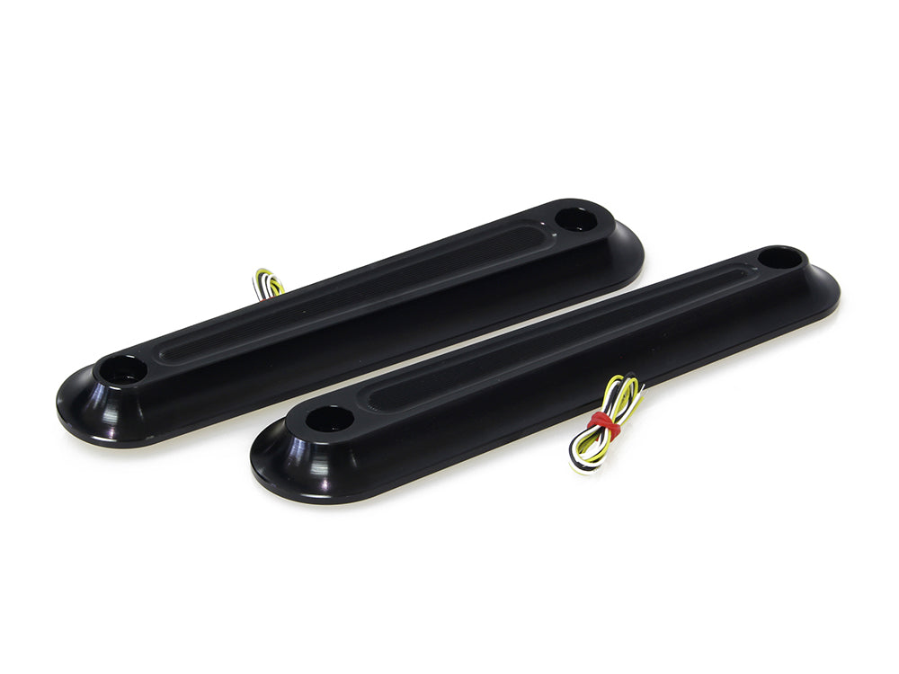 Legit Elypse 2-1 Front Turn Signals with Running Lights - Black. Fits Touring 2006-2023