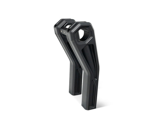 8in. Pullback Accent Pro Riser Kit - Black. Fits 1.25in. Handlebar.