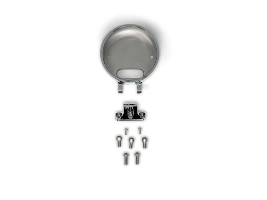 Accent Pro Riser Gauge Housing - Chrome. Fits Low Rider S 2022up & All Softail 2025up.