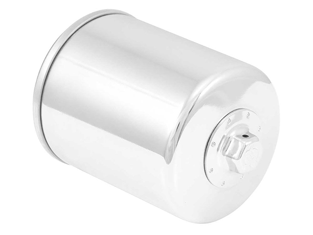 Oil Filter - Chrome. Fits Softail 1984-1998, Sportster 1984-2021, FXR & FLT 1980-1998 & Buell 1995-2002.