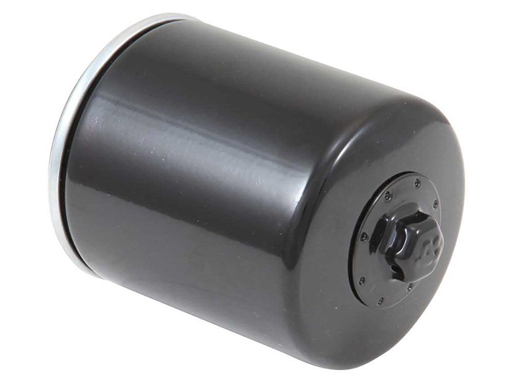Oil Filter - Black. Fits Twin Cam 1999-2017 & Milwaukee-Eight 2017up.